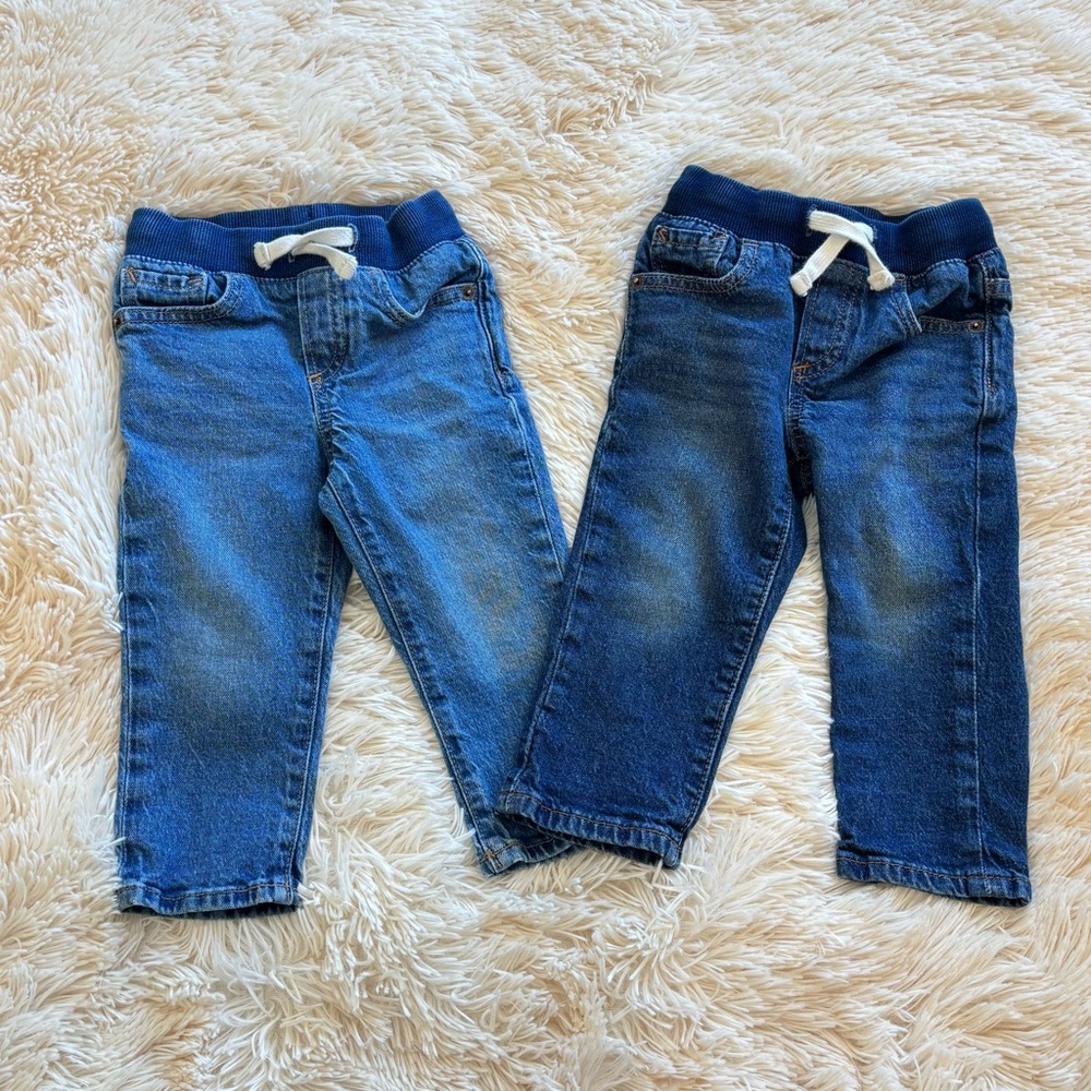 Baby Gap Slim Pull on Jeans Bundle 18/24 months